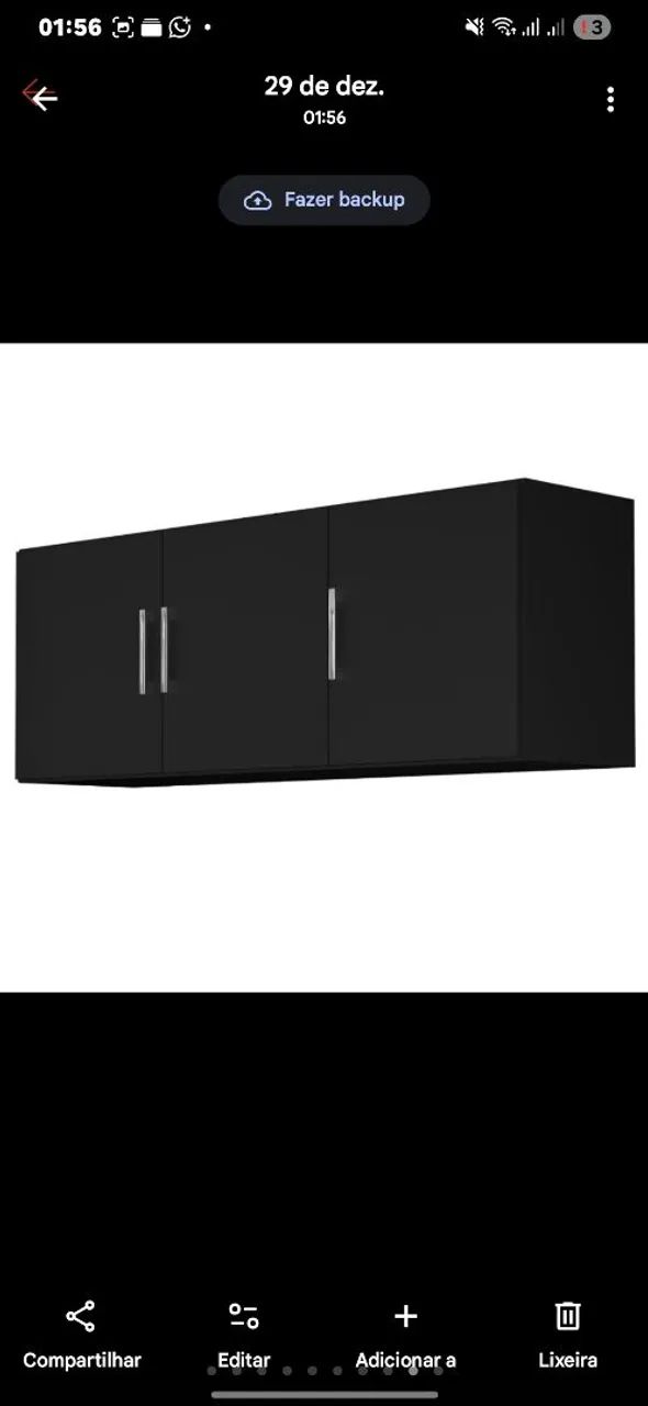 Excellent 3-Door Wall Cabinet