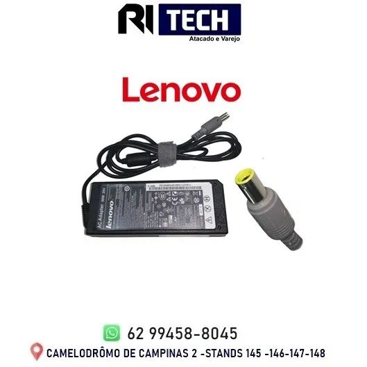Fonte Carregador Notebook Lenovo G Pino Grosso 20V 3,25A