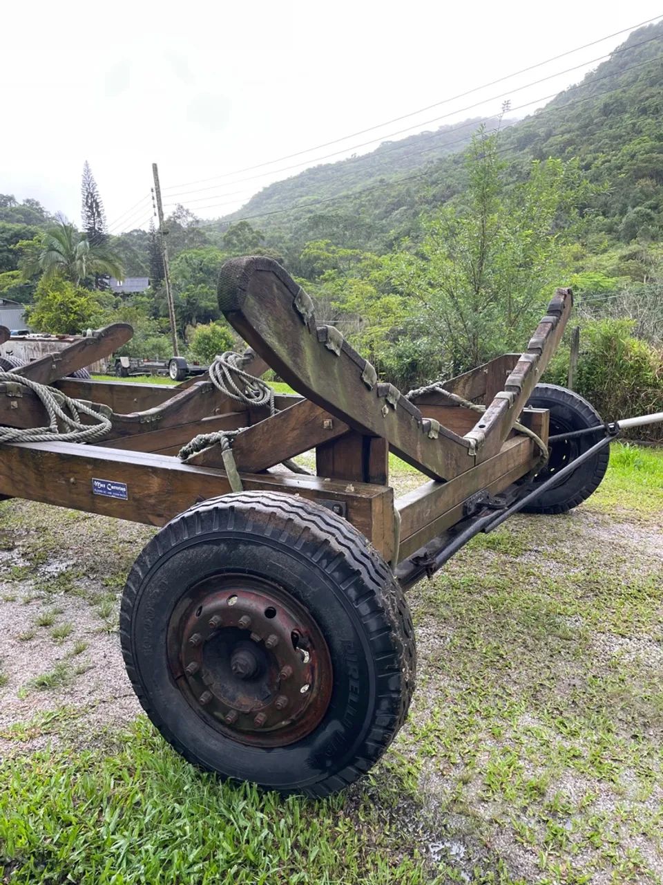 Carreta de Encalhe em madeira - Foto 12