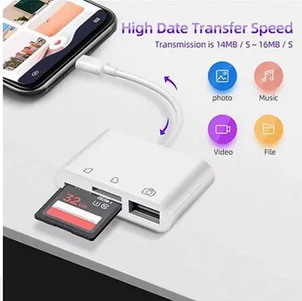 Adaptador de cartão USB, 3 em 1  - Foto 3