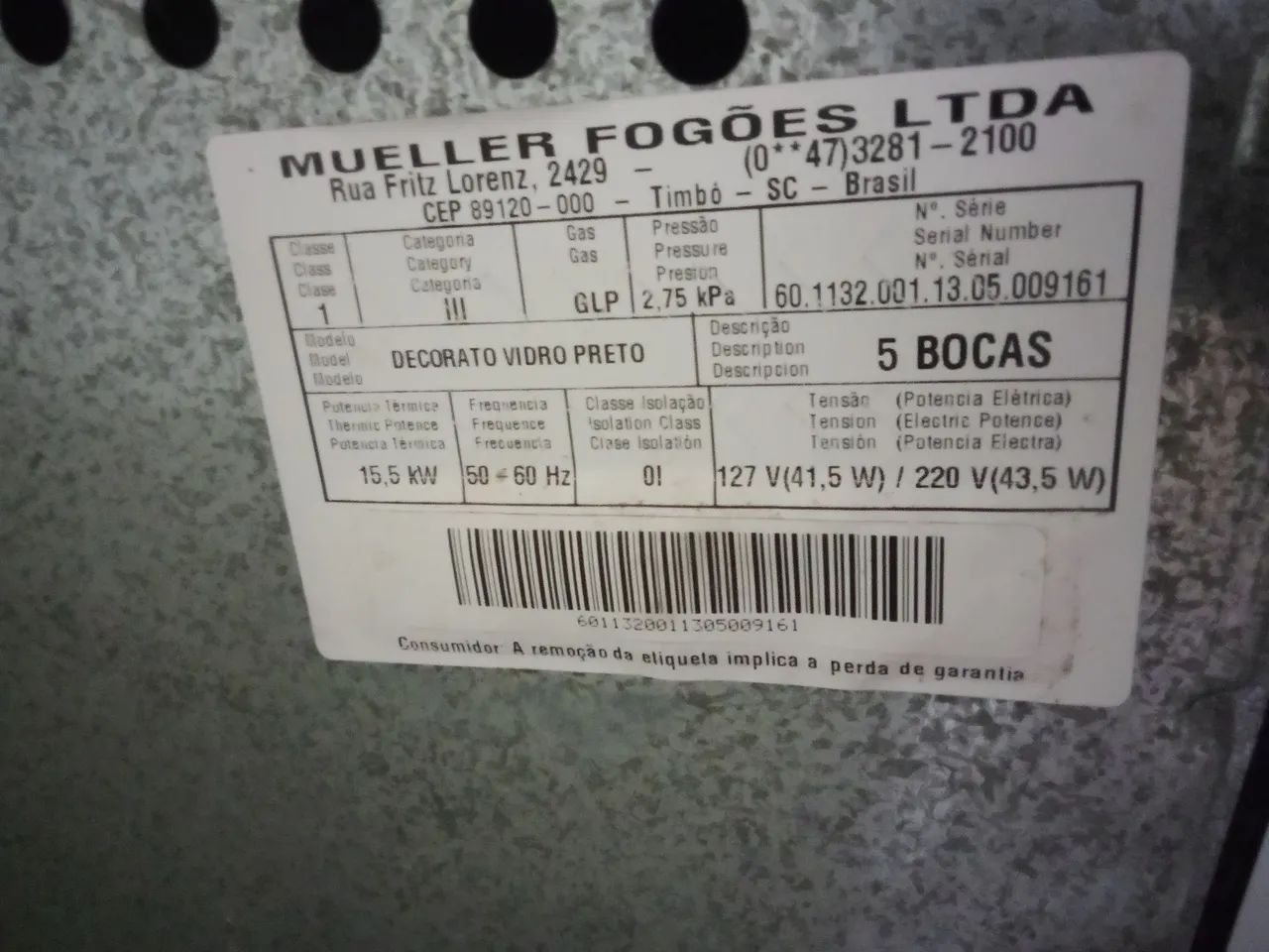 Fogão Mueller decorato.  - Foto 5