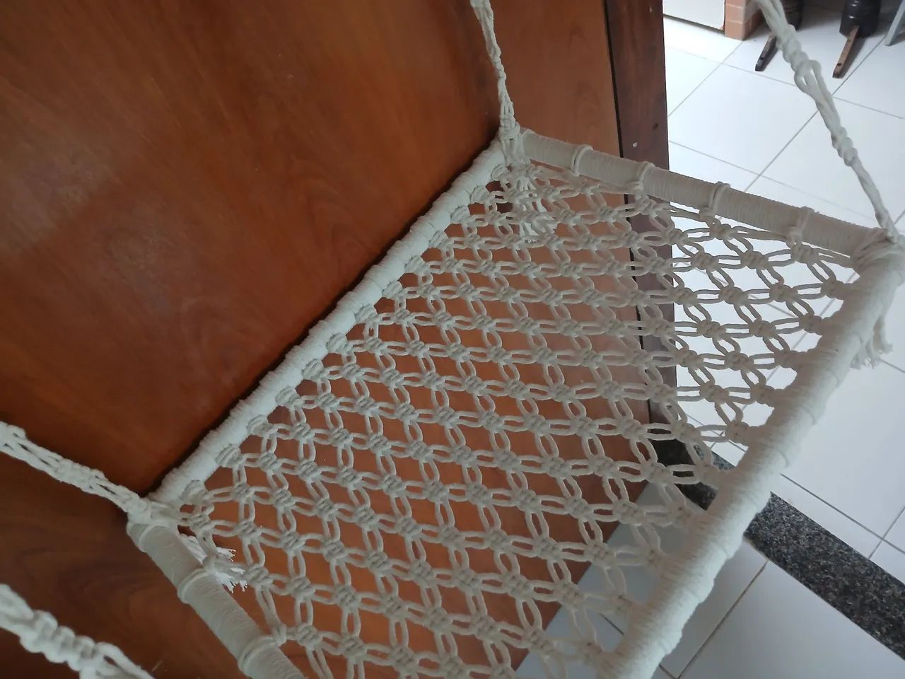 Cama para gato em Macrame - ideal para descanso! - Foto 4