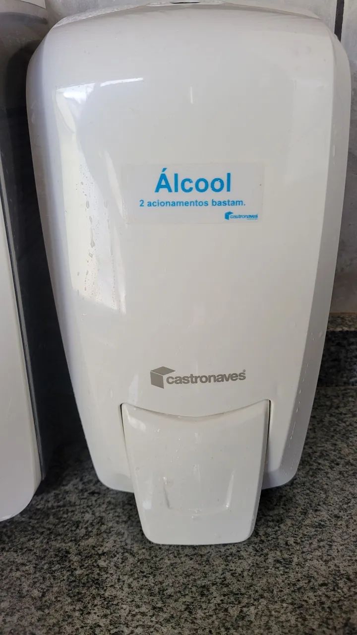 Dispenser de álcool em gel e Papeleira Castronaves