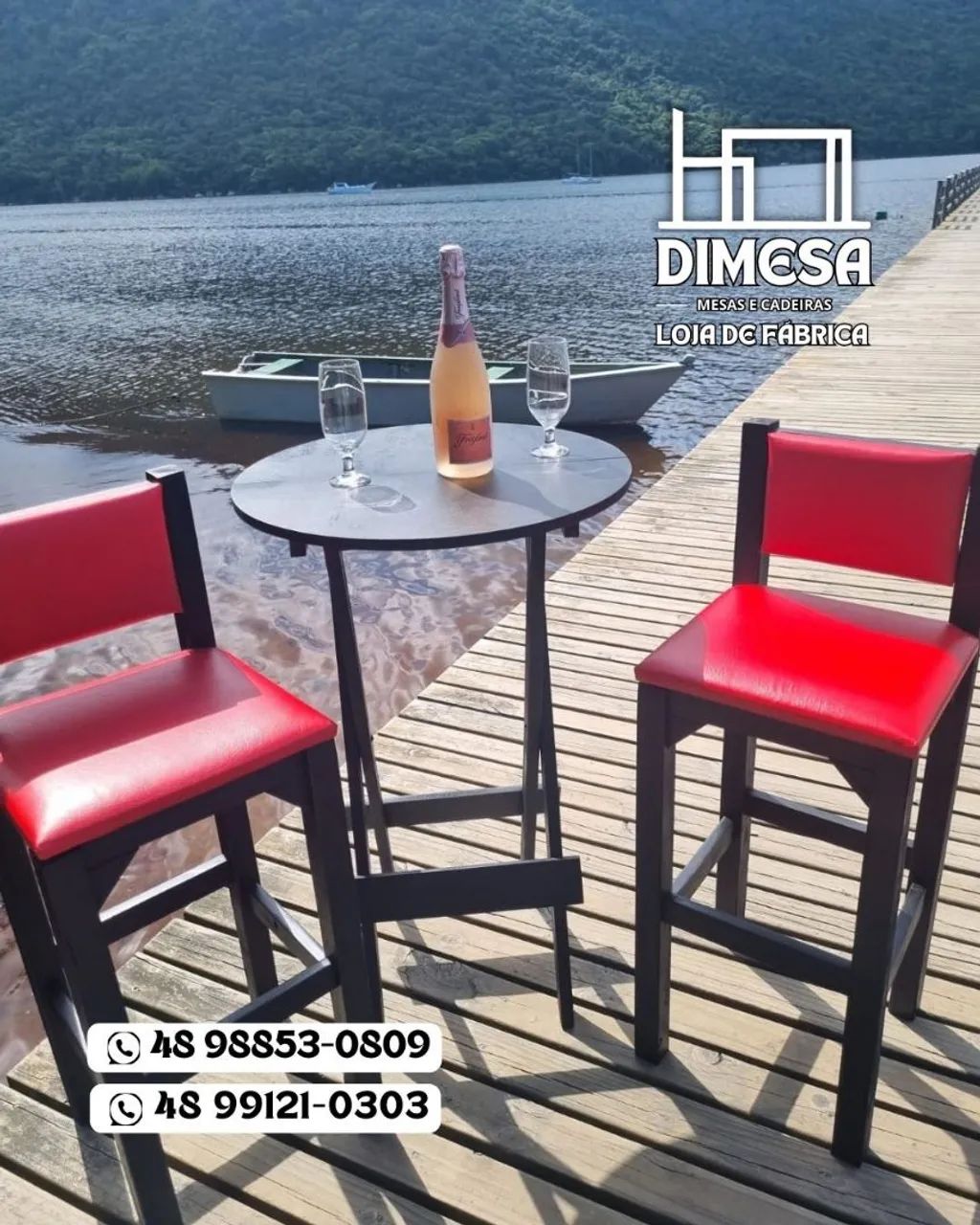 Conjunto de Mesa com 2 Cadeiras - Perfeito para seu Espaço! - Foto 4