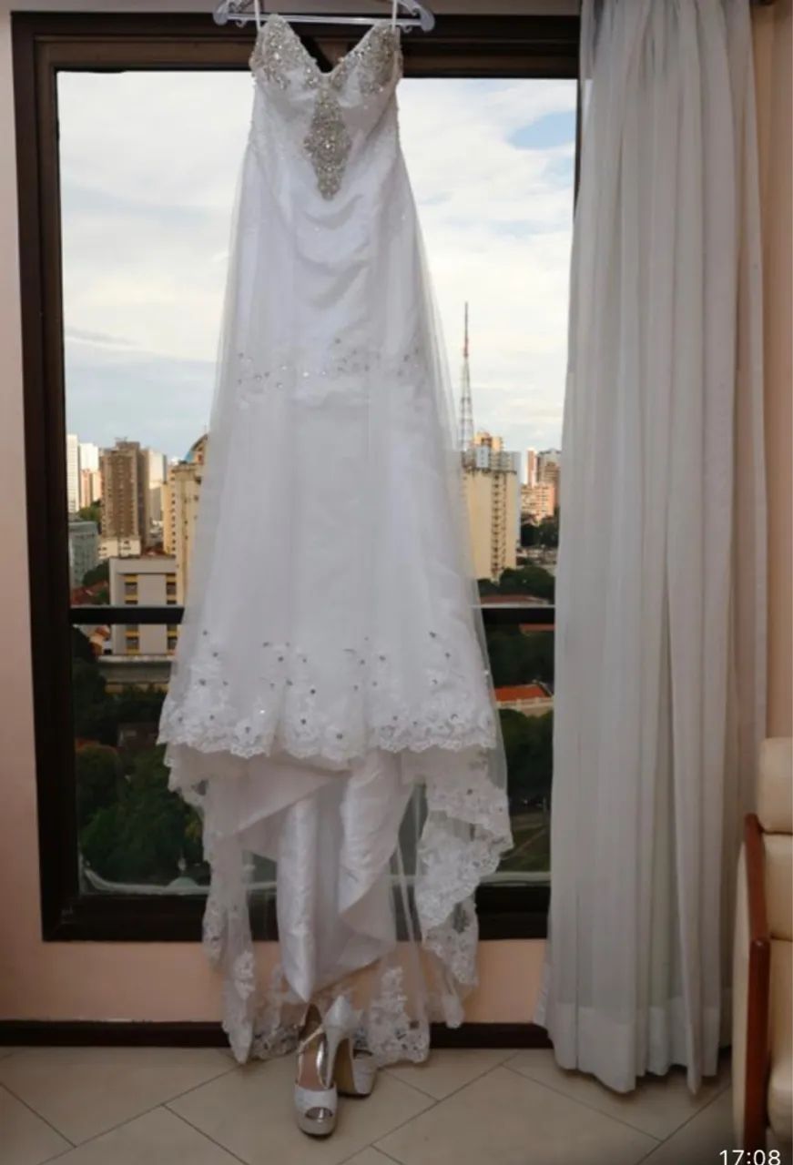 Vestido de Noiva Deslumbrante - Foto 2