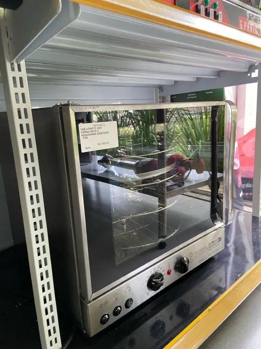 FGE-4 PRETO FORNO RACK 4 ASSADEIRAS GIRATÓRIO - TITA  - Foto 4
