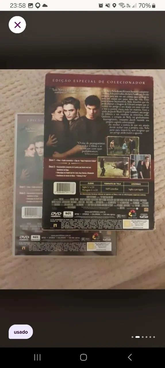 DVDs crepúsculo vendo junto ou separado  - Foto 4