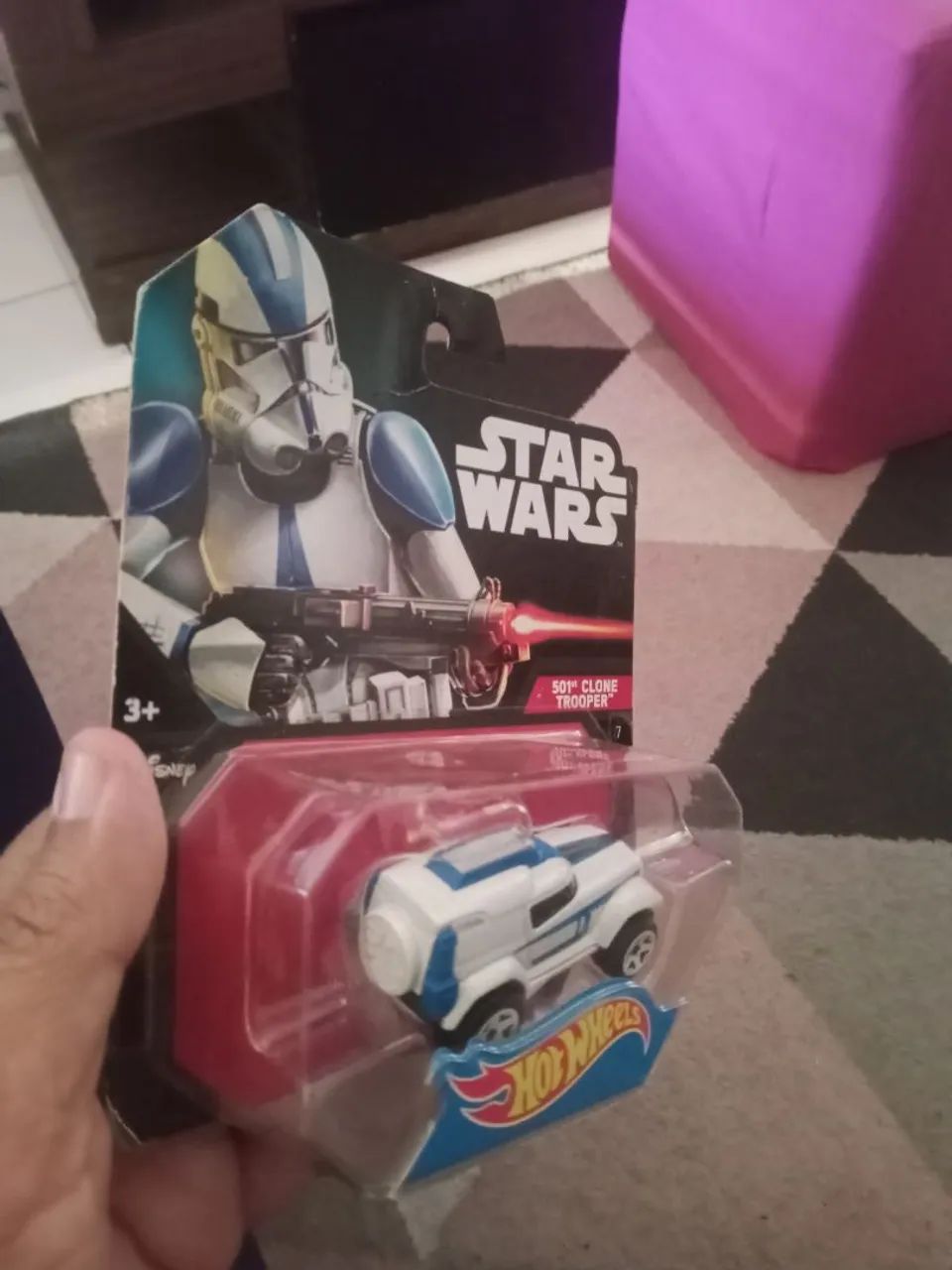 Hot Wheels Star Wars samochodzik bohater Clone Trooper - Foto 2