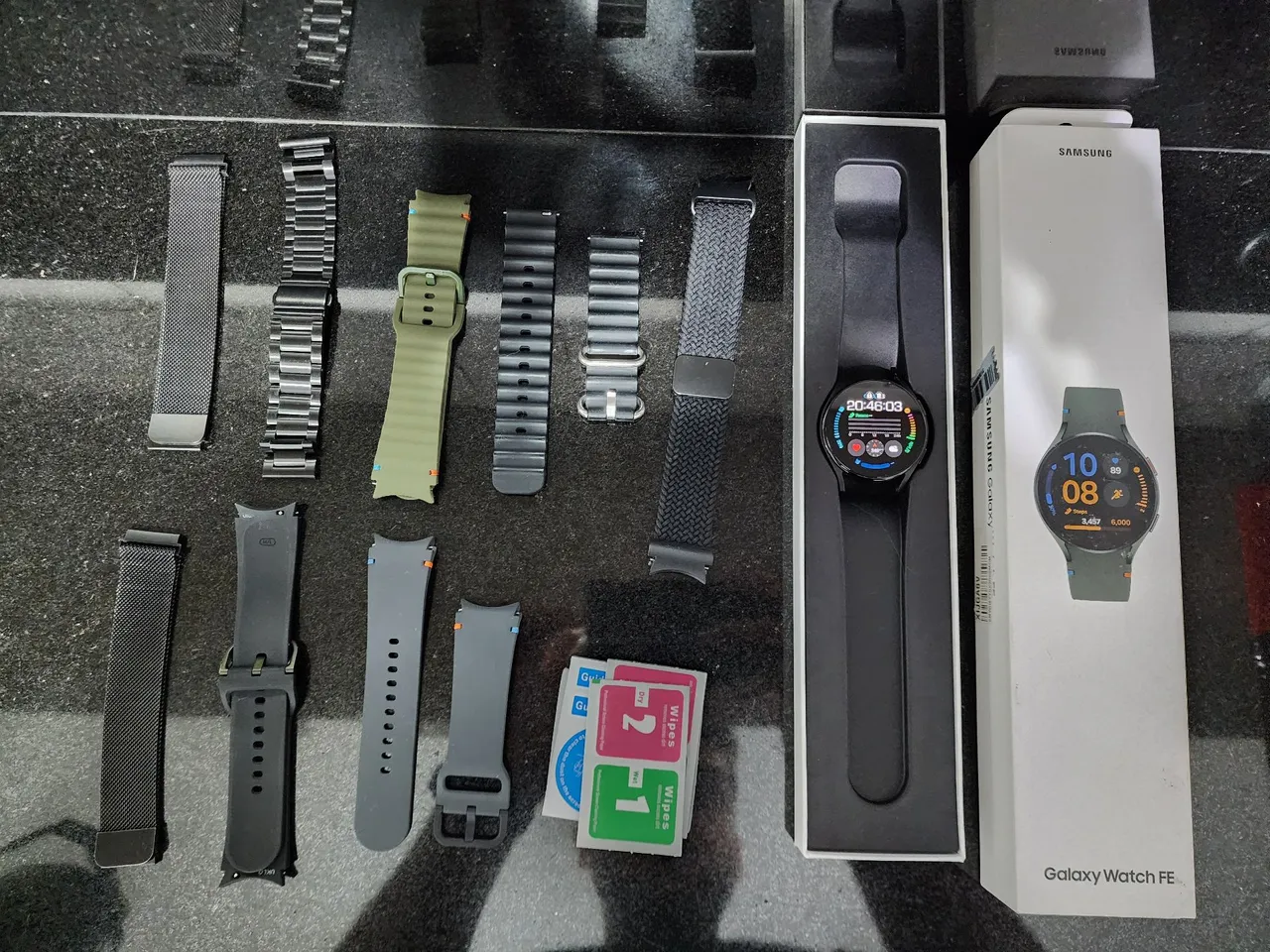Galaxy Watch FE 40mm + 8 Pulseiras + Película - Semi-novo