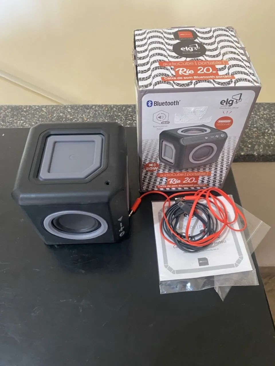 caixa de som bluetooth portátil 15 watts rms pwc audwd elg - Foto 2
