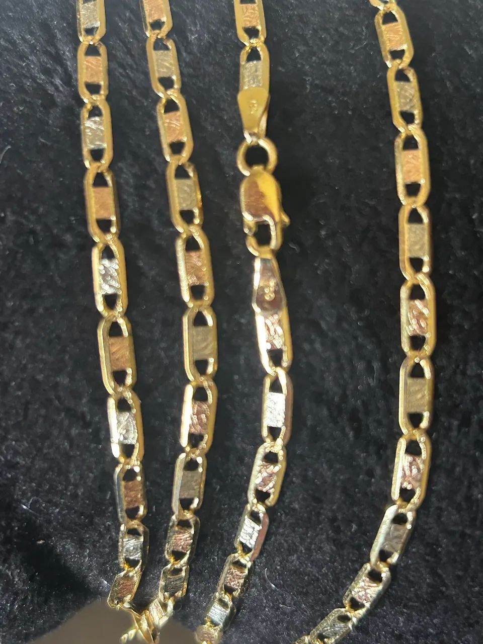 Corrente piastrine de fábrica 18k 8,7gr (PIASTRINE) - Foto 3