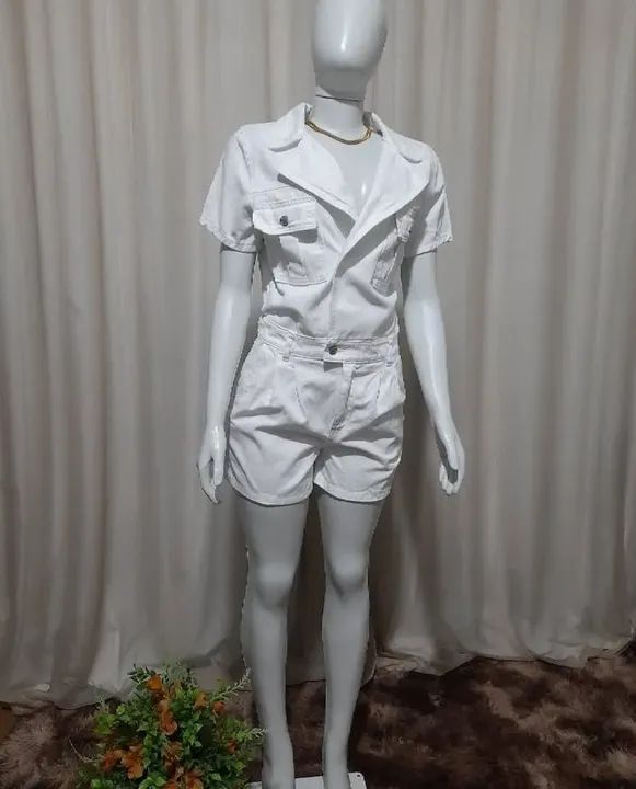 Macacão Branco Feminino