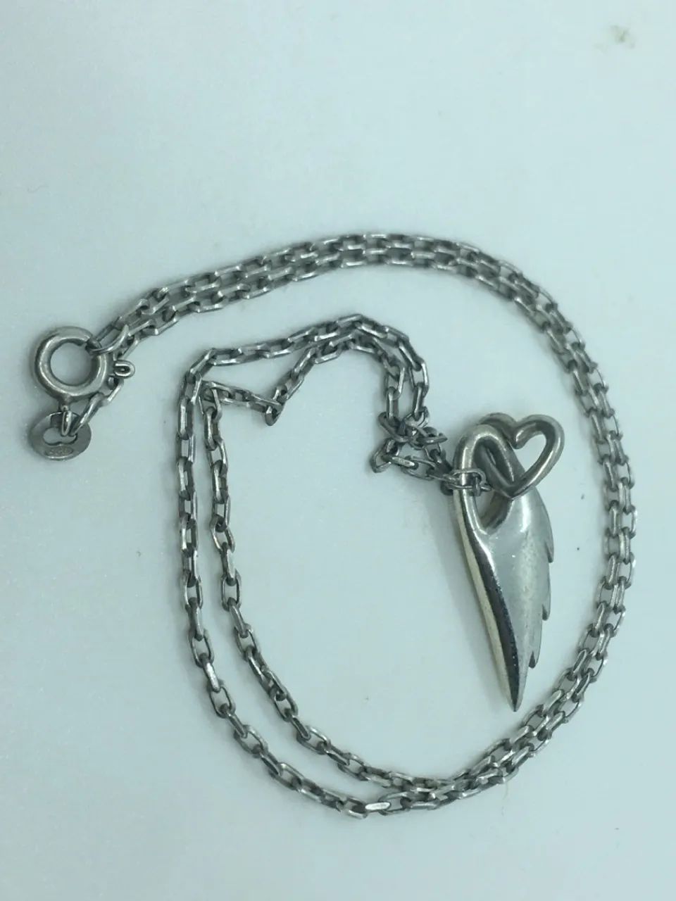 Colar Prata 925 com pingente de asa