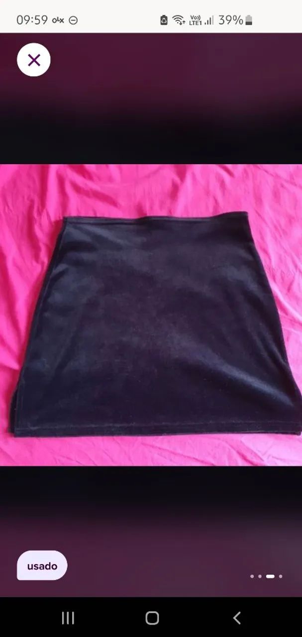 Saia de veludo pintada à mão  - Foto 3