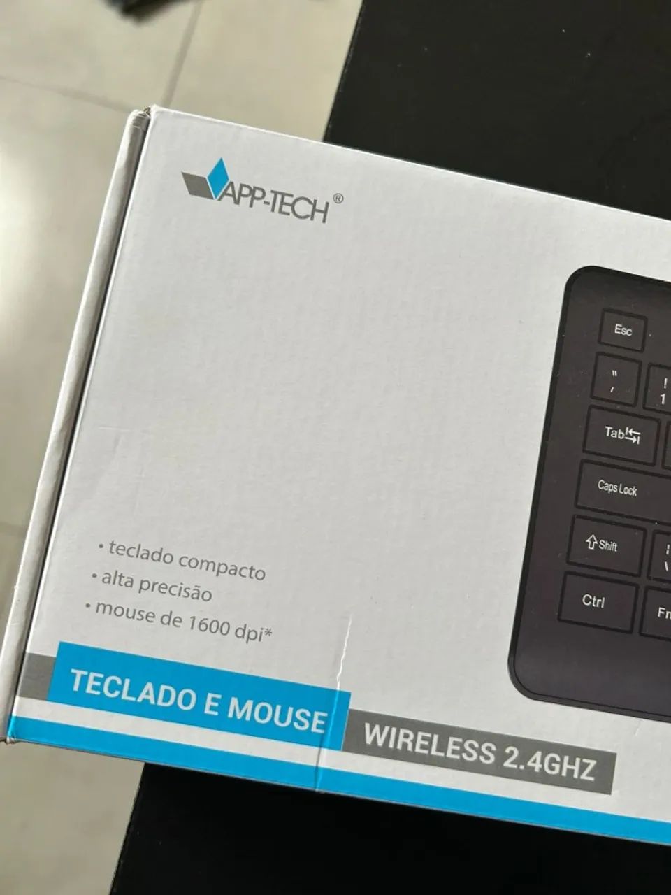 Kit Teclado e Mouse Sem Fio App-Tech KMW200 - Praticidade e Conforto! - Foto 4