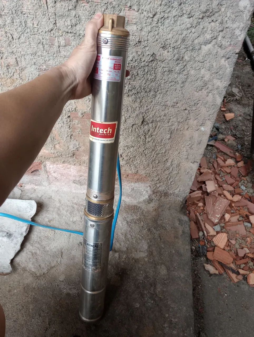 Bomba Submersa Intech BSCA2 - 1/4 nova4 HP - 127V - Foto 5