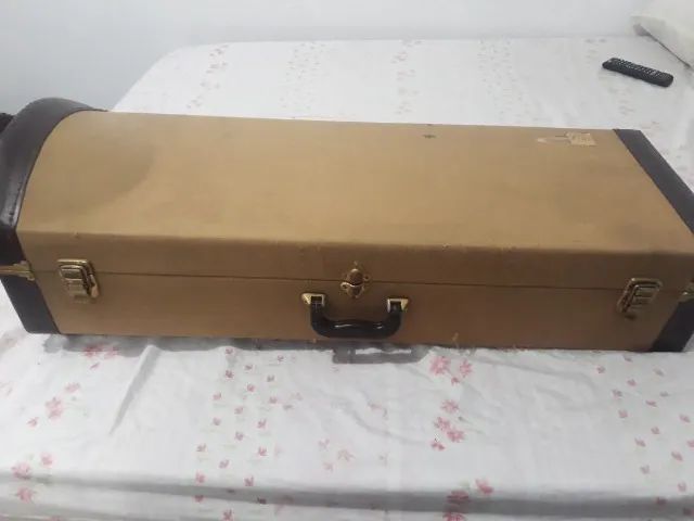 trombone baixo werill gagliardi gg294 calibre largo completo e com todos os acessórios - Foto 3