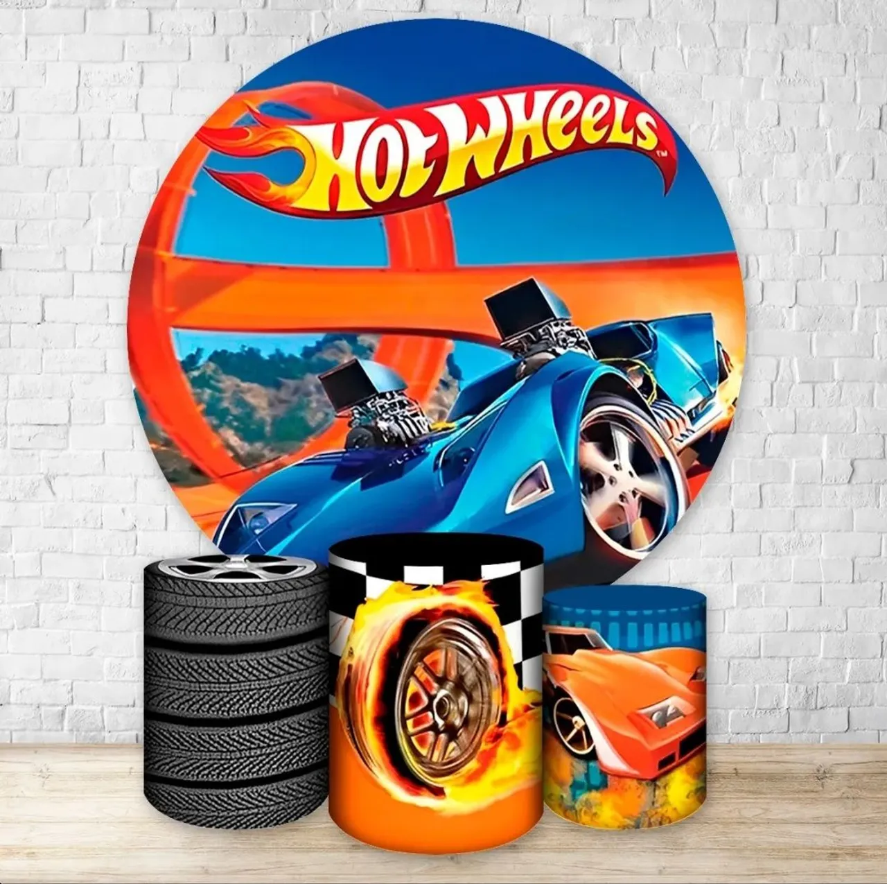 Kit Decoração Festa Hot Wheels