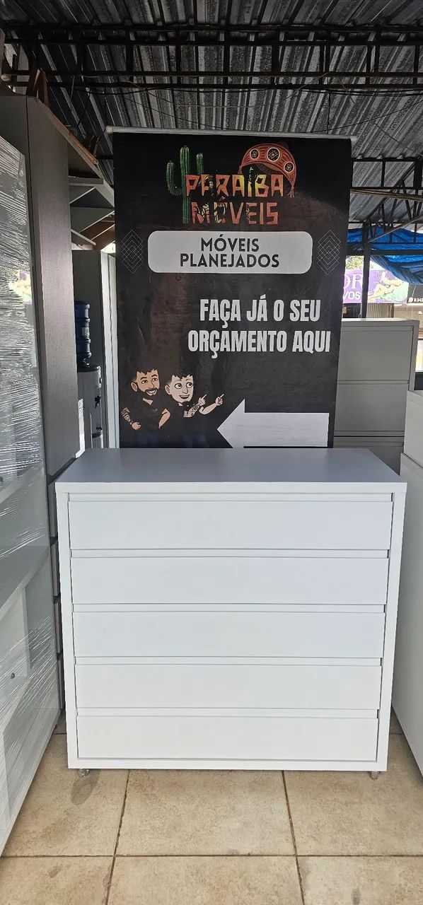 Cômodas e Gaveteiros em MDF BRANCO REFORSADO  - Foto 5