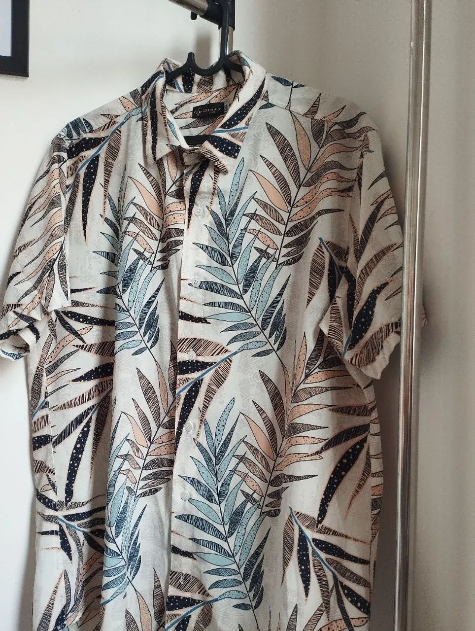 Camisa Floral Manga Curta