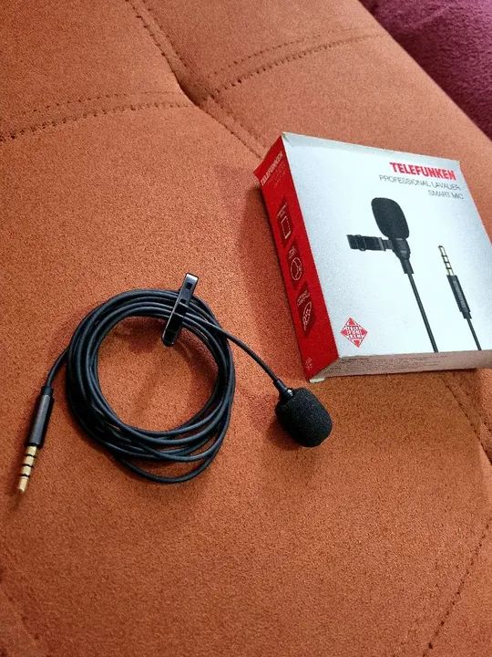 MICROFONE de LAPELA p/ SMARTPHONE- TELEFUNKEN 