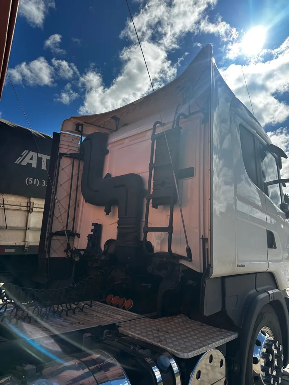 Jogo de defletor de ar Scania 124 original  - Foto 4