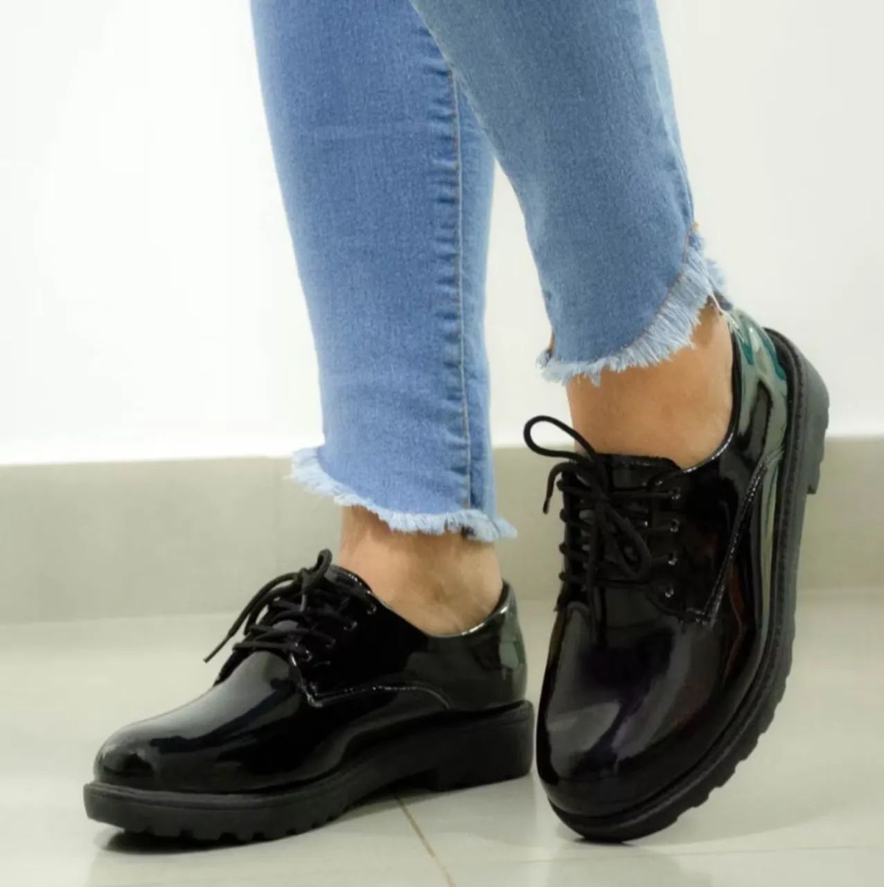 Sapato Oxford feminino verniz Calçados Rochdale, Osasco