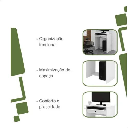 Mesa para Computador Com Gaveta Preta NOVA  - Foto 2
