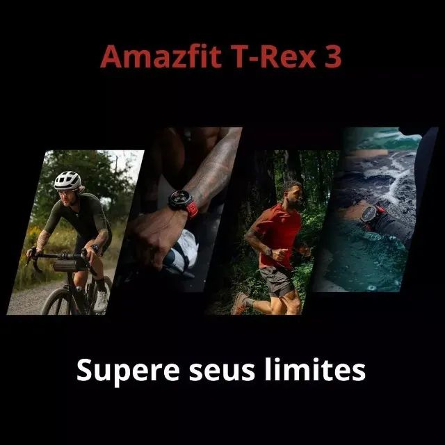 Relógio Smartwatch Amazfit T-rex 3 Preto ou Cinza. - Foto 3