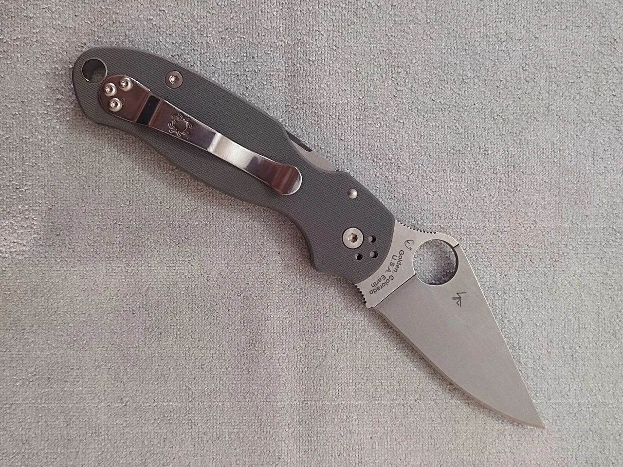 Spyderco Paramilitary 3 Naxamet  C223GPDGY s/ caixa - Foto 5