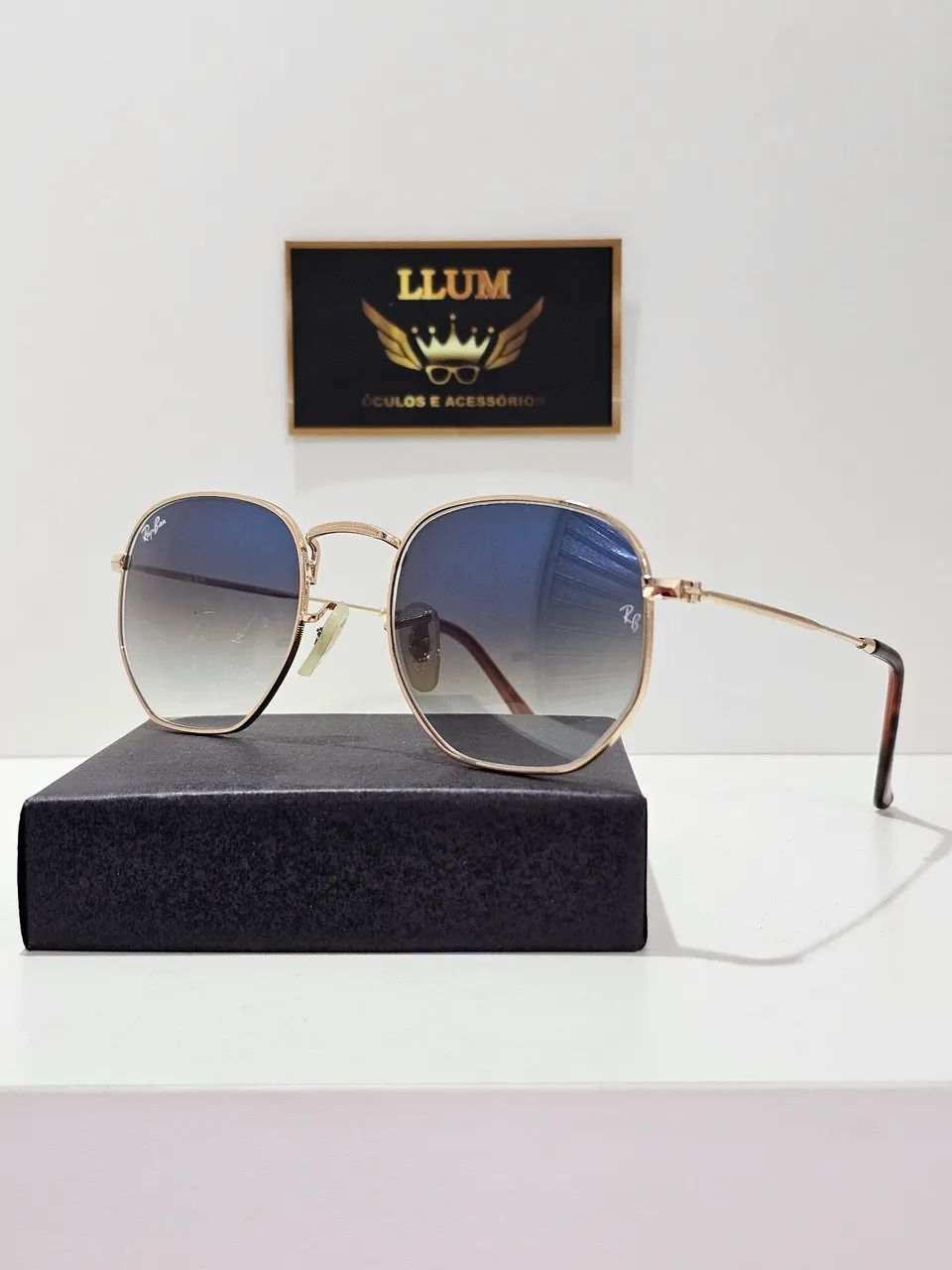 Óculos de Sol RB Hexagonal  - Foto 4
