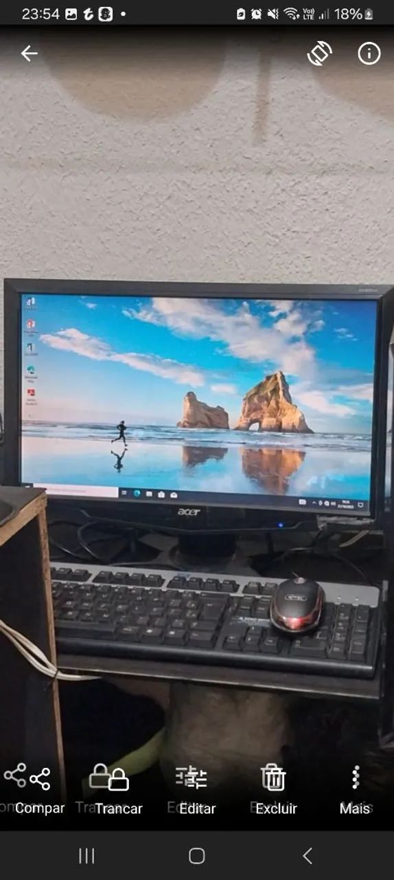 Monitor Led de 19 polegadas em estado de novo top.64872022739715121