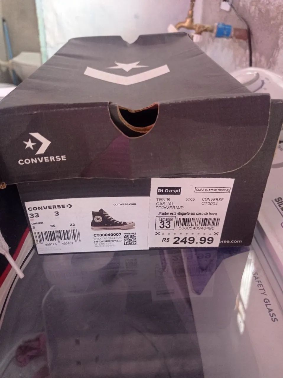 Tênis Converse All Star Preto - Foto 3