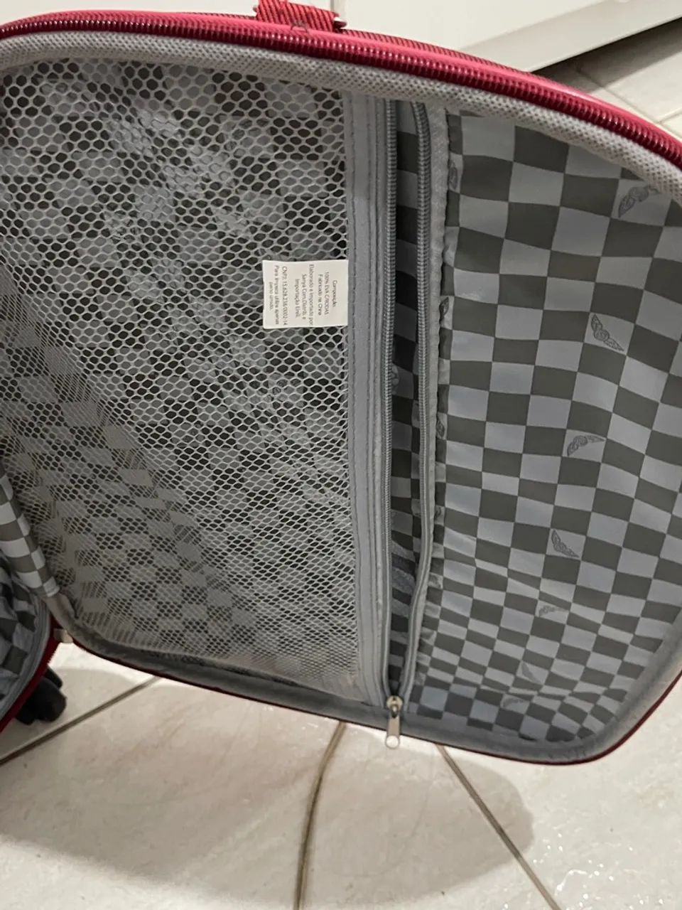 Mala de viagem Santino vermelha - Foto 2