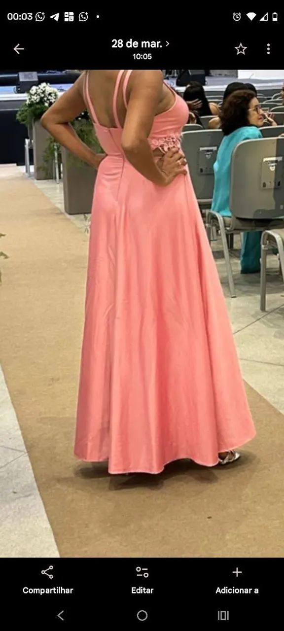 Vestido de formatura rosa  - Foto 2