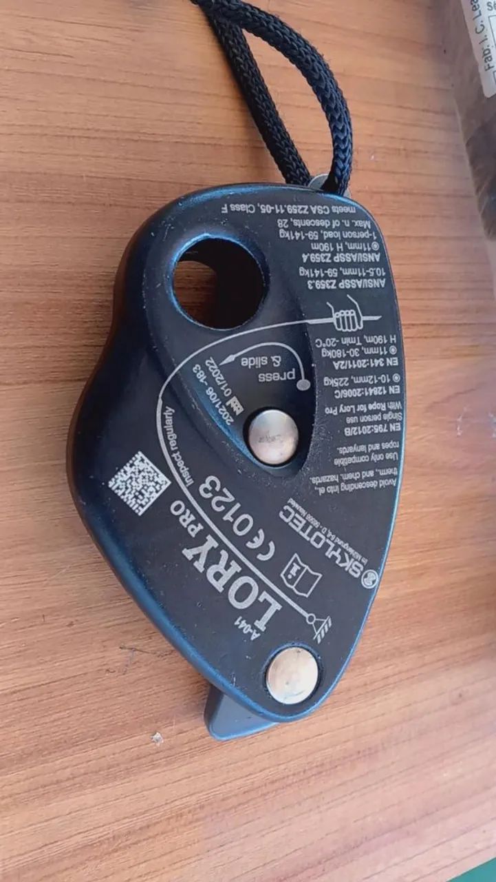 Descensor lory pro + trava quedas em aço - Foto 2