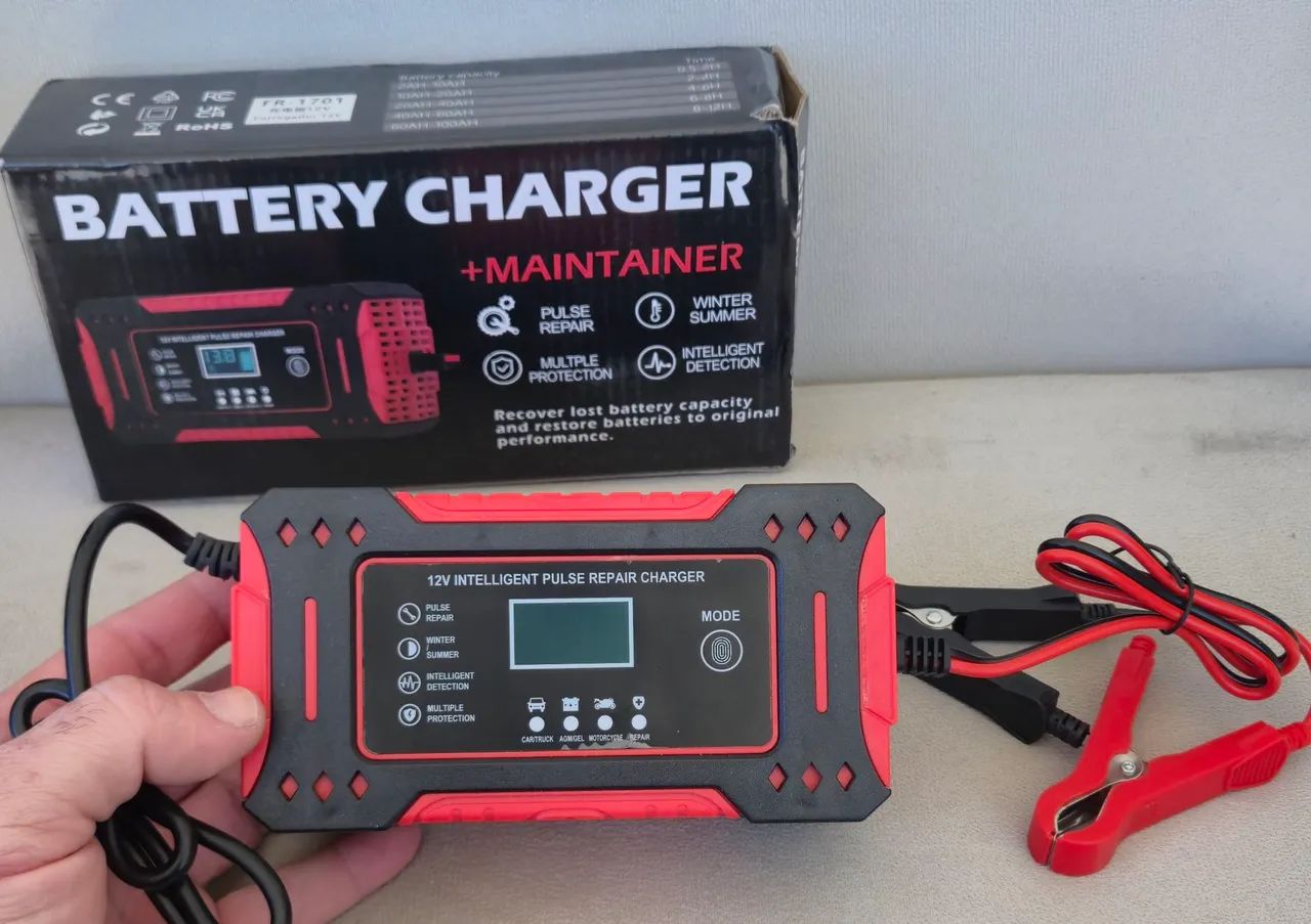 Carregador Inteligente de Bateria 12V 6A com Função Reparo | Carro, Moto e Caminhão - Foto 3