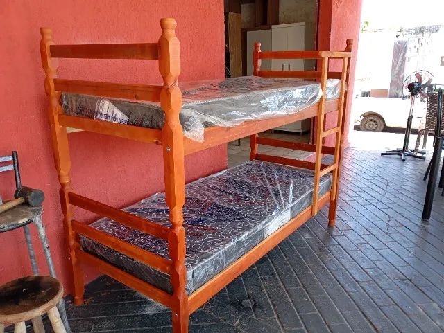 Beliche com 2 colchões D20 Novos - Entrega Grátis  - Foto 5
