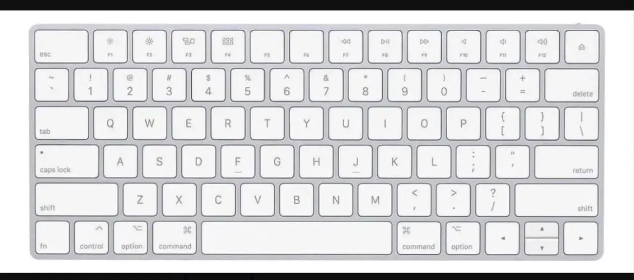 Teclado Bluetooth Apple Magic Keyboard A2450 Cor De Teclado Prata E Branco - Foto 2