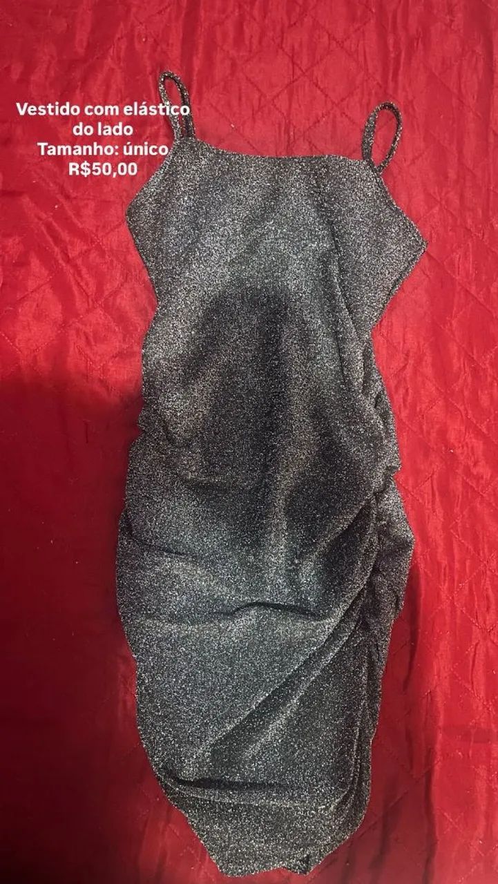 Vestidos lurex com brilhos - Foto 2