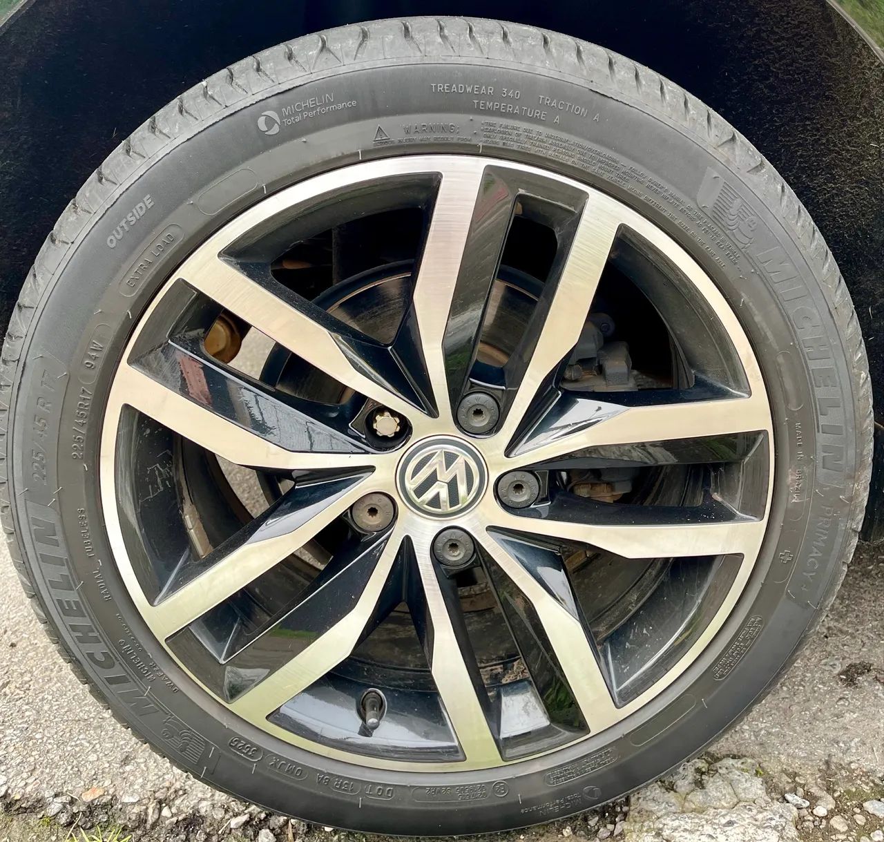 Jogo de Roda 5x112 Vw Golf Madrid Aro 17 Original  - Foto 3