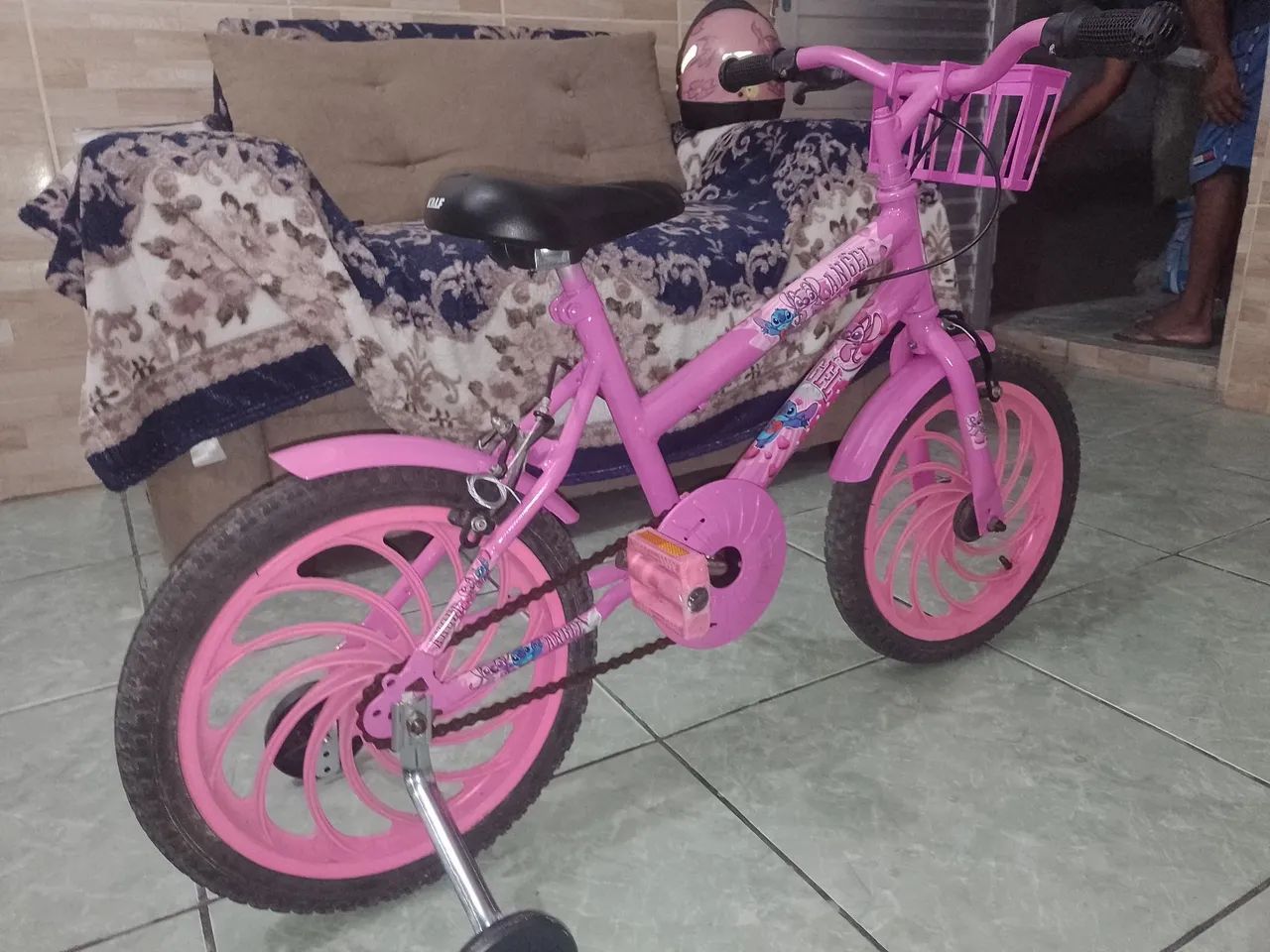 Bicicleta aro 16 ANGET rosa - Foto 4