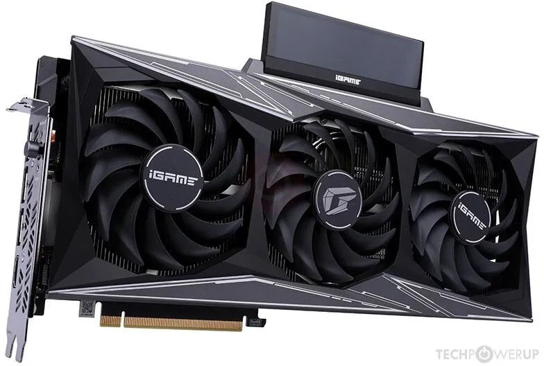 RTX 3070 Ti Colorful Vulcan com tela - Foto 2