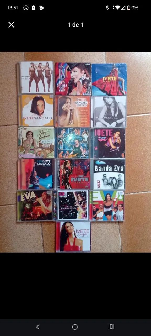 Coleção cds de Ivete Sangalo 