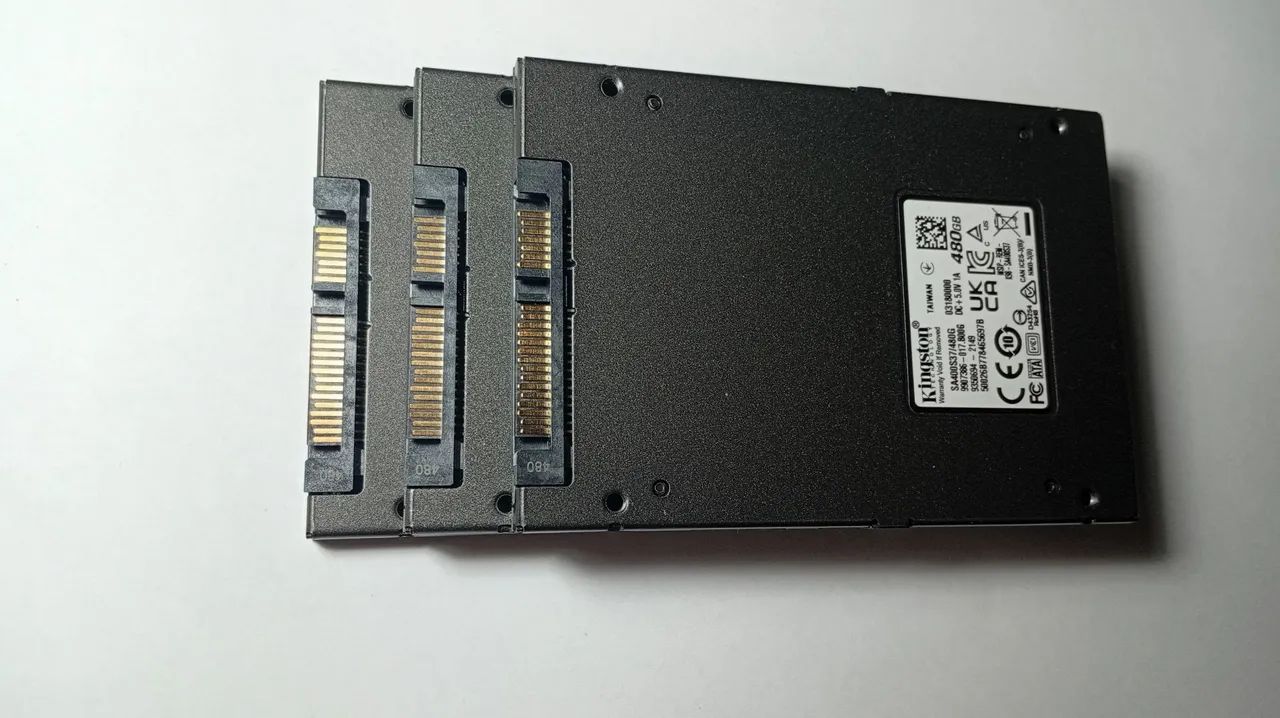 Três SSD Kingston SA400 480GB - Foto 2