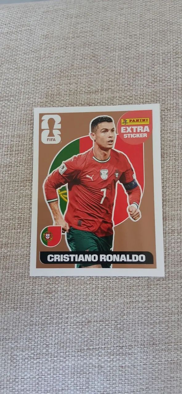 Figurinha Cristiano Ronaldo bronze 