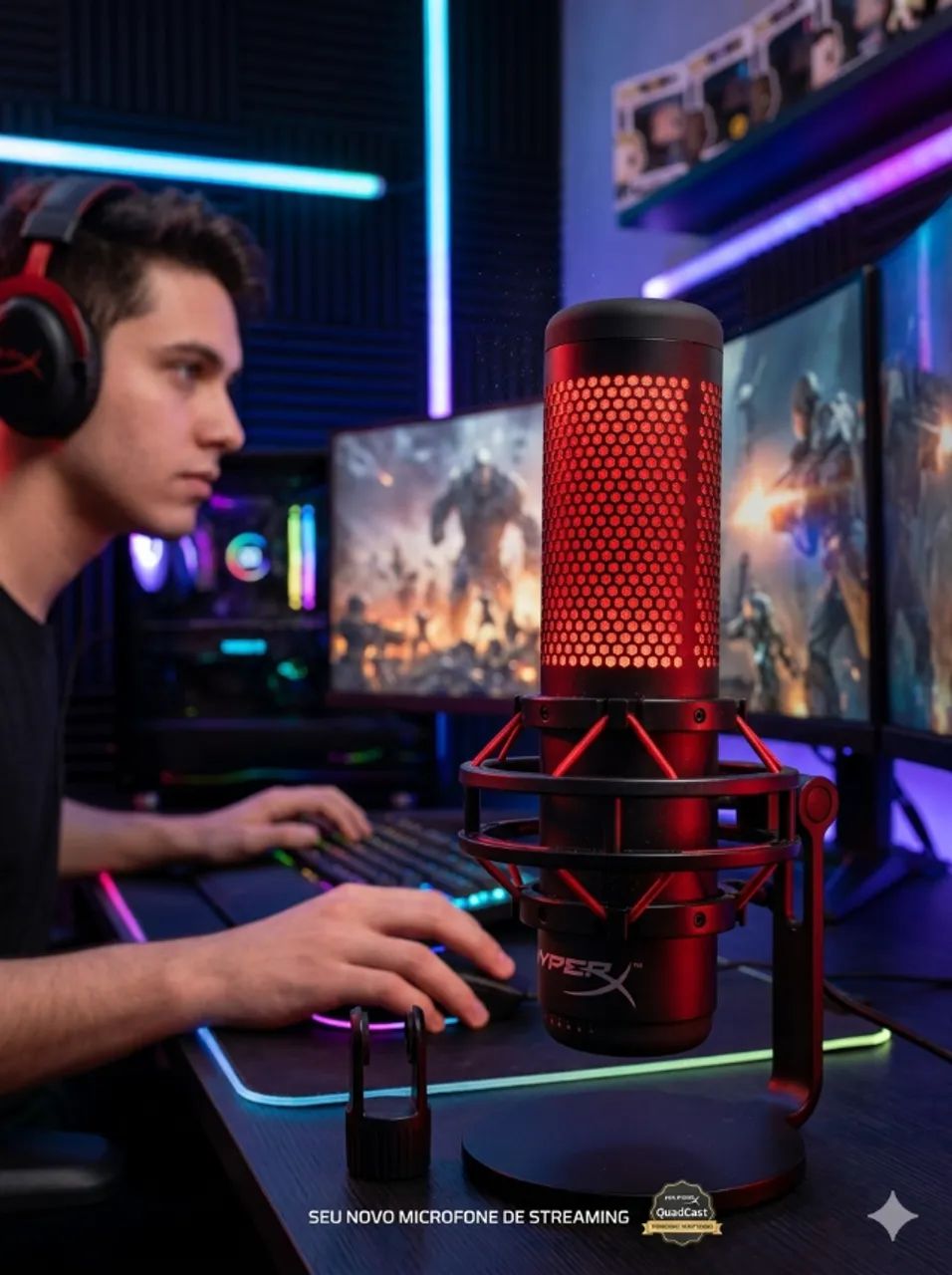 Microfone Hyperx Quadcast 