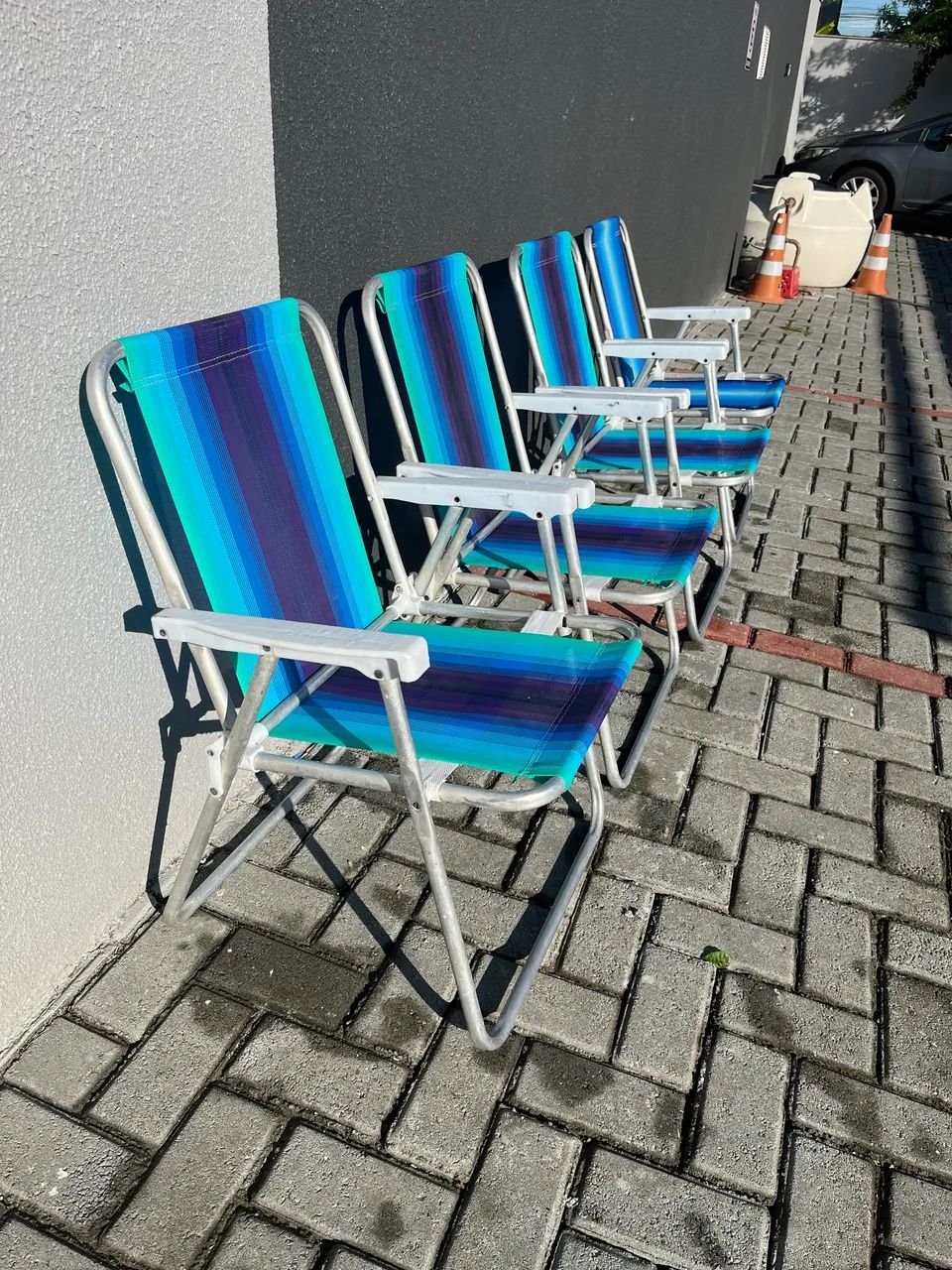 cadeiras de praia de alumínio 