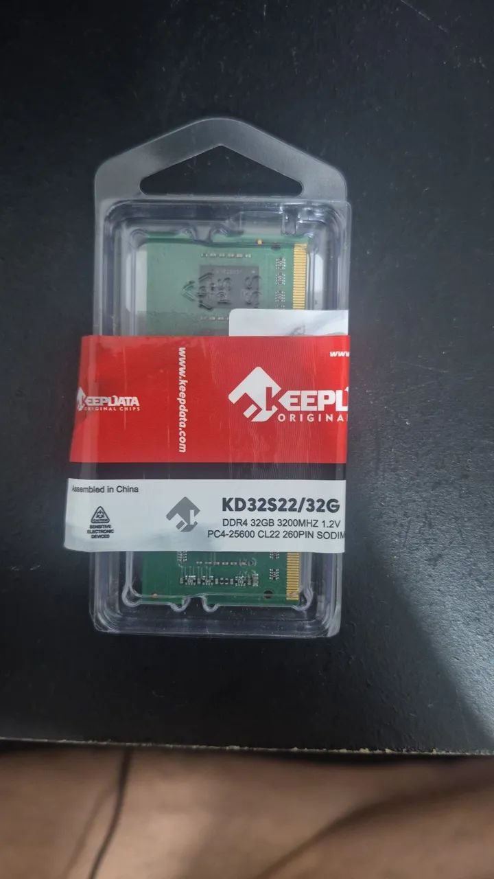 MEMÓRIA RAM DDR4 32GB 3200MHz Notebook - KEEPDATA