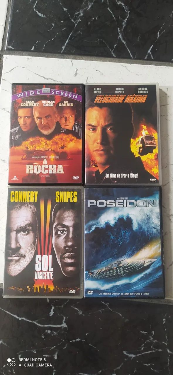 4 dvd A rocha velocidade máxima...